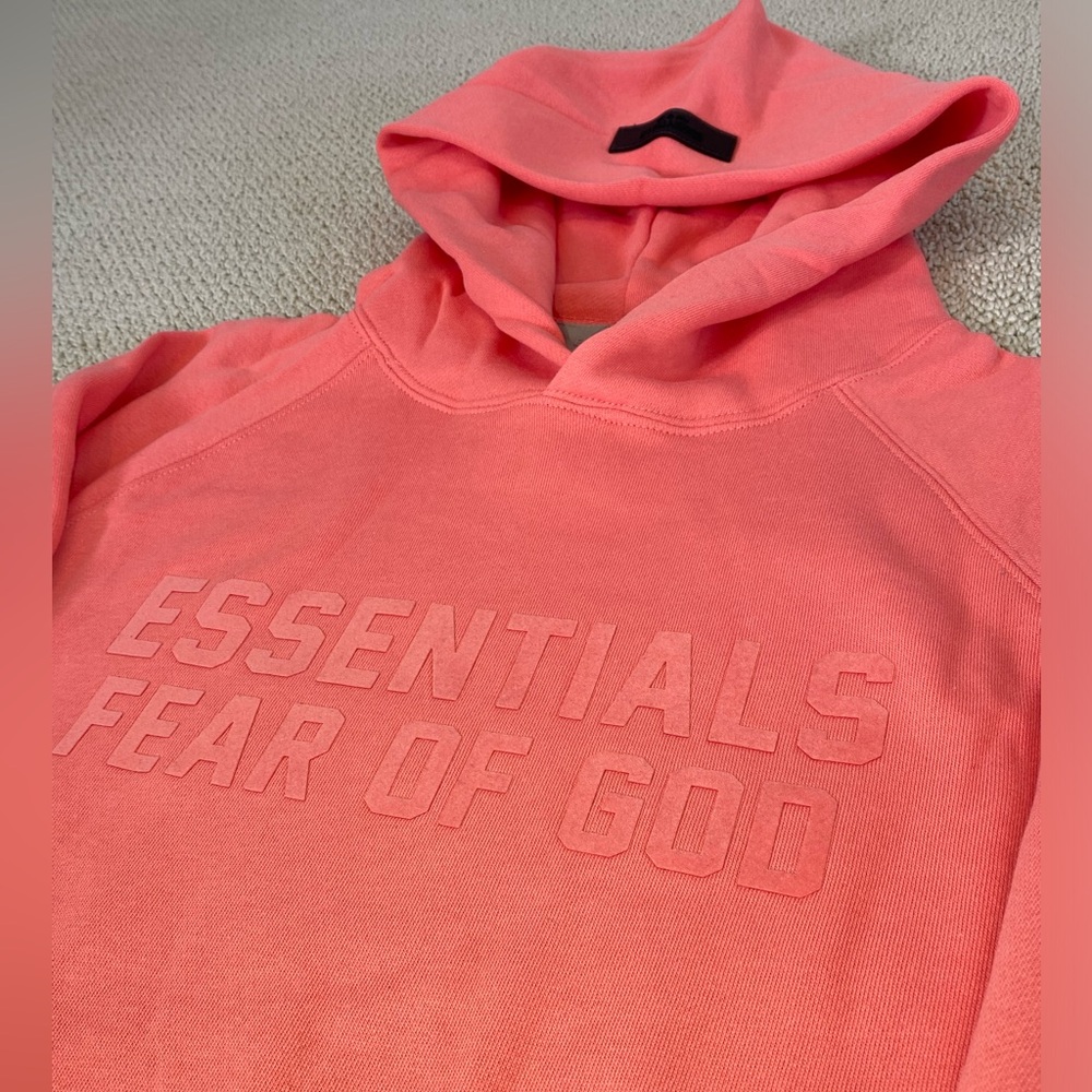 Essentials Fear of God Coral Large Hoodie Authentic